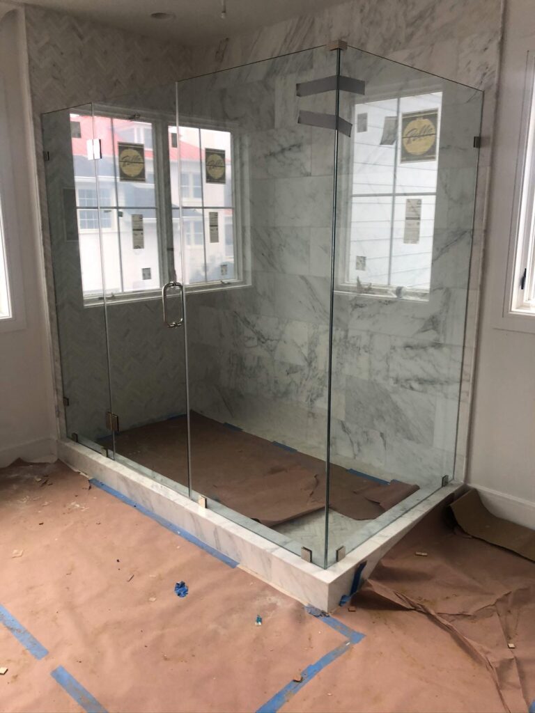 frameless shower glass doors
