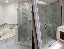 Shower glass enclosures